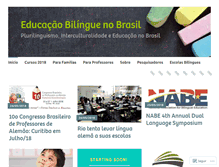 Tablet Screenshot of educacaobilingue.com